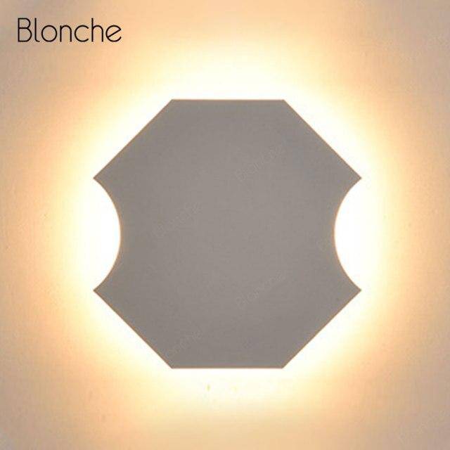 Applique murale design LED géométrique en métal "Lumina" | Marco Lucetti Blanc / C / Froide