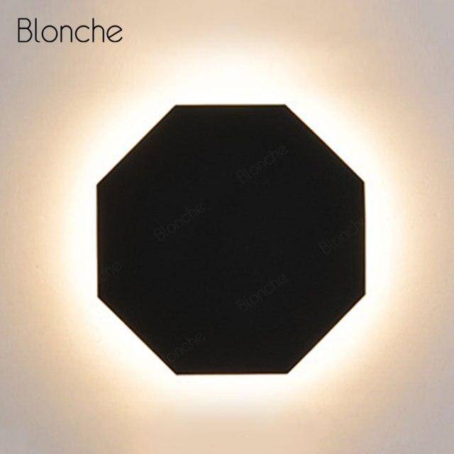 Applique murale design LED géométrique en métal "Lumina" | Marco Lucetti Noir / A / Naturelle