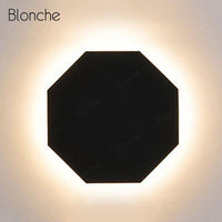 Applique murale design LED géométrique en métal "Lumina" | Marco Lucetti Noir / A / Naturelle