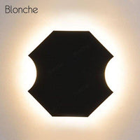 Applique murale design LED géométrique en métal "Lumina" | Marco Lucetti Noir / C / Froide