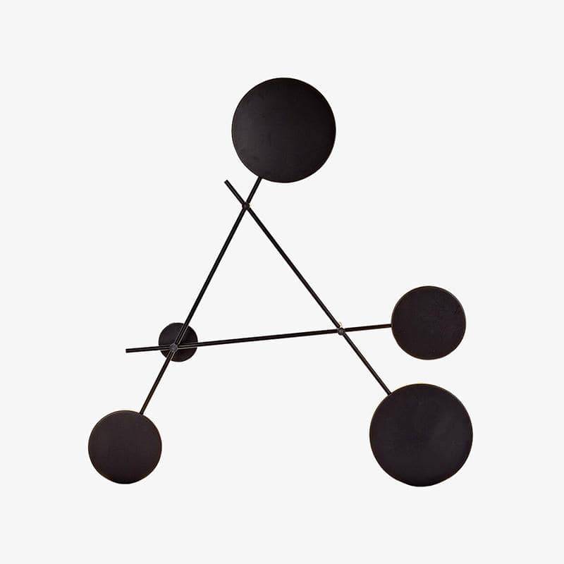 Applique Murale Design LED "Loft 5 Disques" | Marco Lucetti Noir