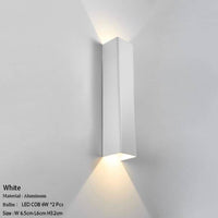 Applique murale design LED métal allongé coloré Loft | Marco Lucetti Blanc / 32cm