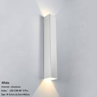 Applique murale design LED métal allongé coloré Loft | Marco Lucetti Blanc / 45cm