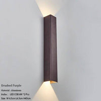 Applique murale design LED métal allongé coloré Loft | Marco Lucetti Violet / 45cm