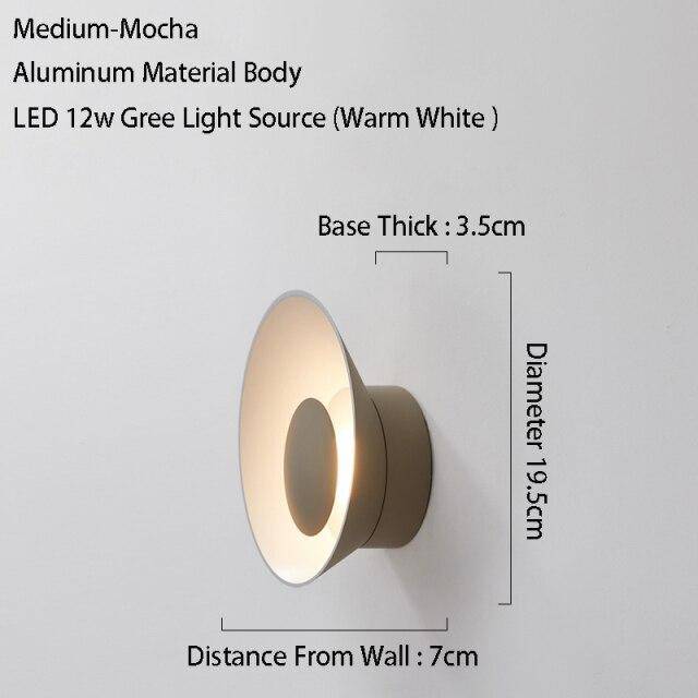 Applique murale design LED Métalolor Loft | Marco Lucetti Mocha / M