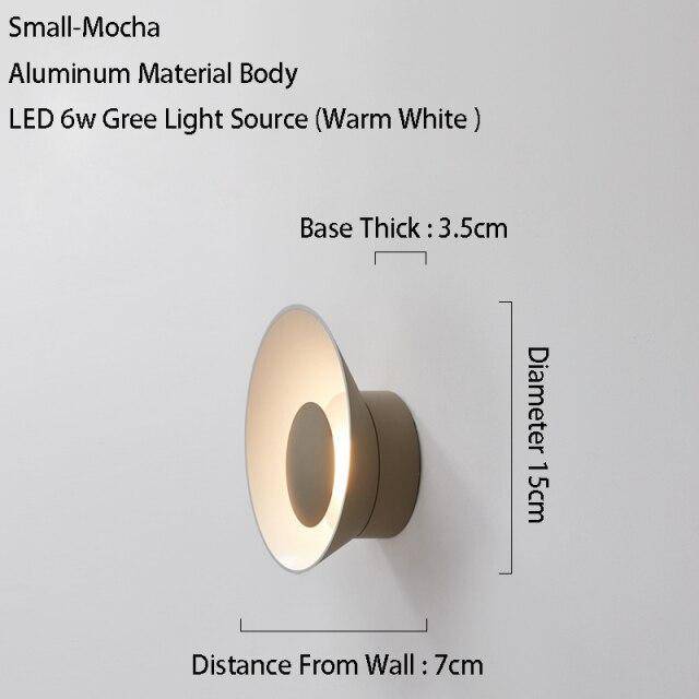 Applique murale design LED Métalolor Loft | Marco Lucetti Mocha / S