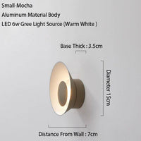 Applique murale design LED Métalolor Loft | Marco Lucetti Mocha / S