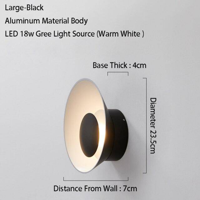 Applique murale design LED Métalolor Loft | Marco Lucetti Noir / L