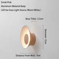 Applique murale design LED Métalolor Loft | Marco Lucetti Rose / S