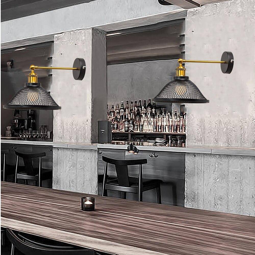 Applique murale design LED Noir Métal Cage | Marco Lucetti