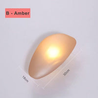 Applique murale design LED "Pierre Colorée Manar" | Marco Lucetti B - Ambre