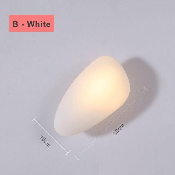 Applique murale design LED "Pierre Colorée Manar" | Marco Lucetti B - Blanc