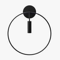 Applique Murale Design Métal Line - Spot Rond | Marco Lucetti Noir / 28cm