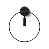 Applique Murale Design Métal Line - Spot Rond | Marco Lucetti Noir / 35cm