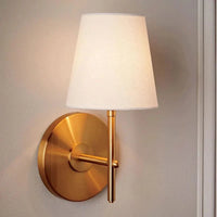 Applique murale design milieu du siècle en tissu pour décoration intérieure | Marco Lucetti Cuivre / Blanc chaud (2700-3500K)