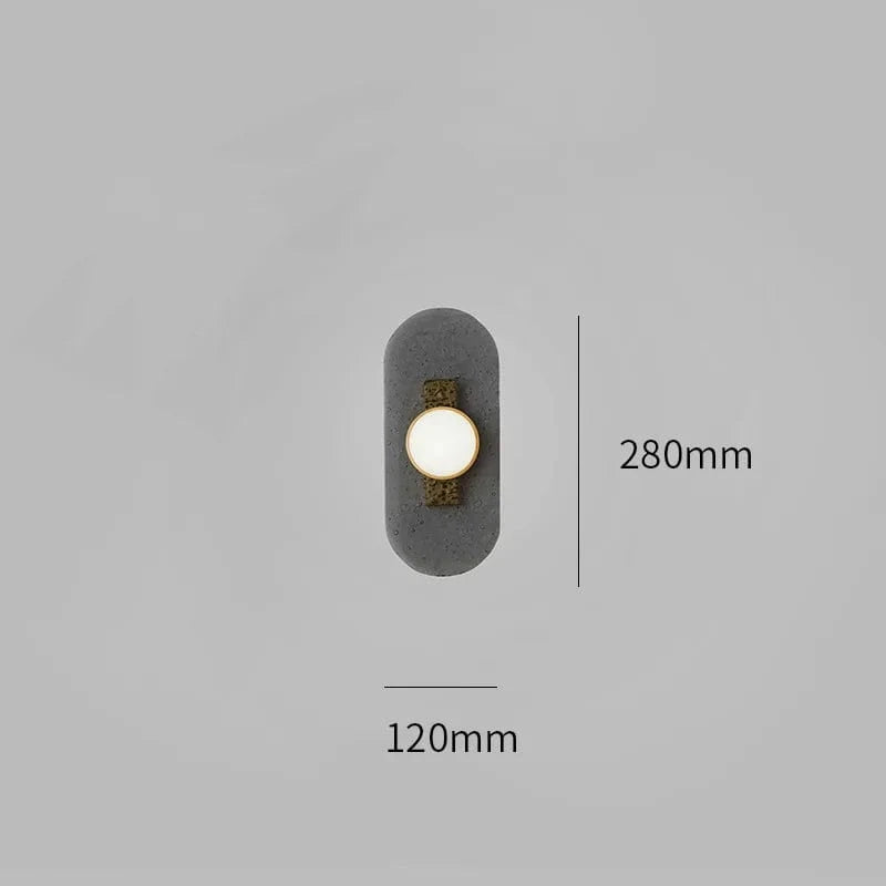 Applique murale design minimaliste arrondie | Marco Lucetti 1 tête