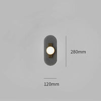 Applique murale design minimaliste arrondie | Marco Lucetti 1 tête