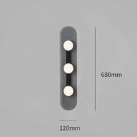 Applique murale design minimaliste arrondie | Marco Lucetti 3 têtes