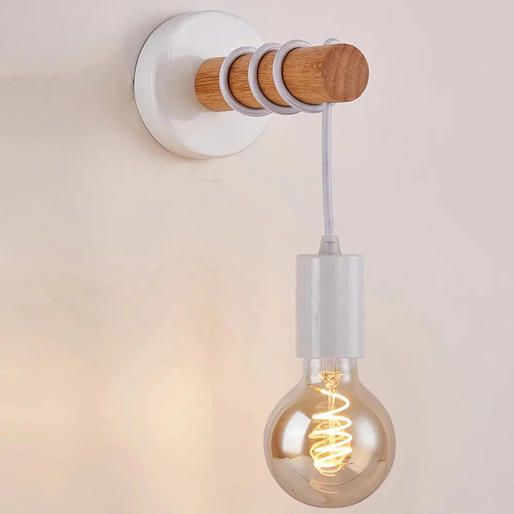 Applique murale design minimaliste en bois | Marco Lucetti Blanc