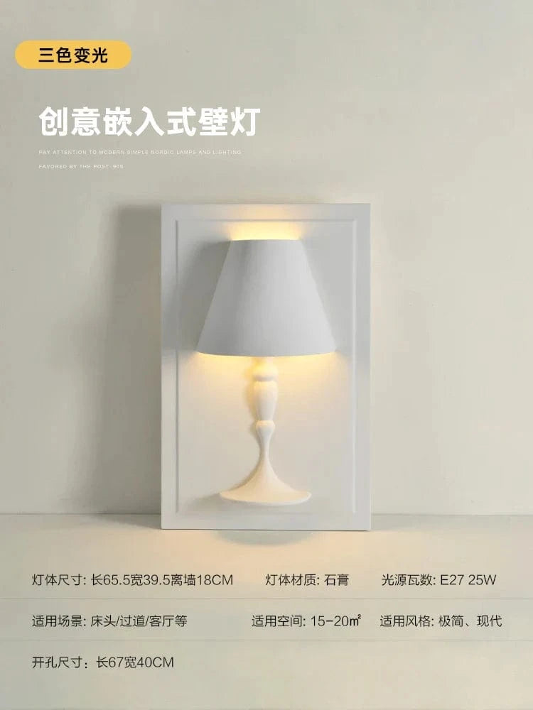 Applique Murale Design Moderne en Gypse LED - Art Minimaliste | Marco Lucetti