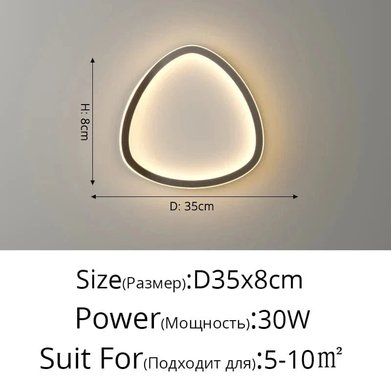 Applique Murale Design Moderne Loft LED | Marco Lucetti B Noir D35x8cm 30W / Blanc naturel (3 500-5 500 K).