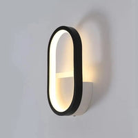 Applique murale design moderniste | Marco Lucetti C / Blanc chaud (2700-3500K) / 110V | Noir