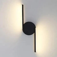 Applique murale design moderniste | Marco Lucetti F / Blanc chaud (2700-3500K) / 110V | Noir