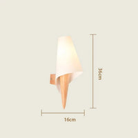 Applique murale design nordique bois-verre LED | Marco Lucetti Réf. 5 1