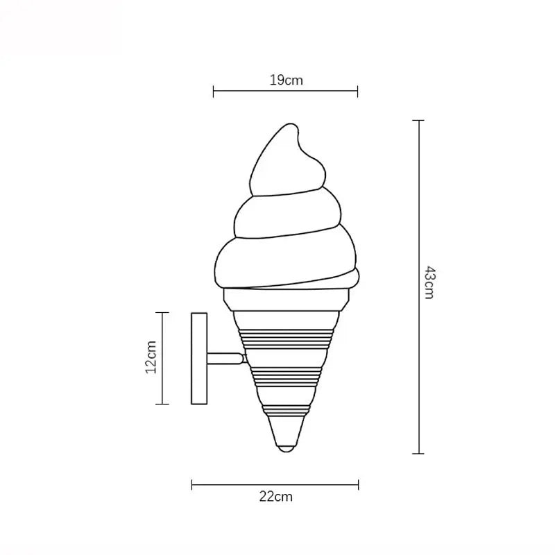 Applique murale design nordique "Ice Cream Dream"