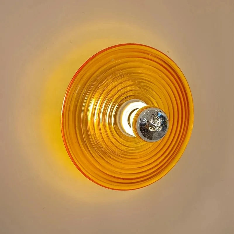 Applique murale design nordique en verre ondulé LED pour une ambiance lumineuse | Marco Lucetti