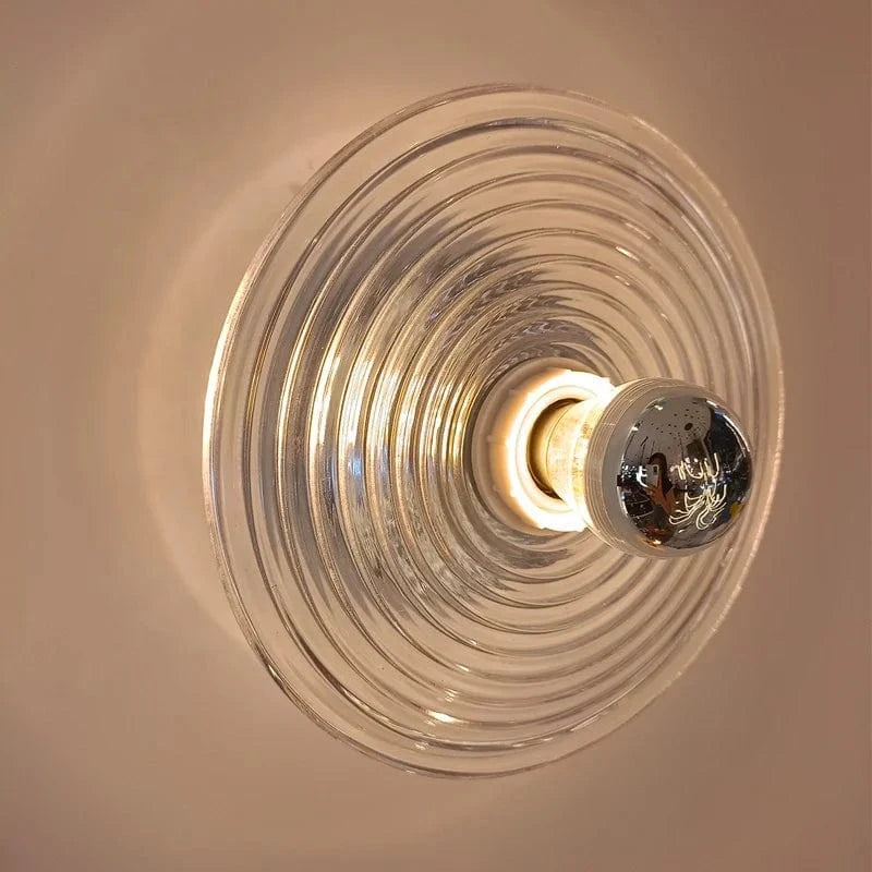 Applique murale design nordique en verre ondulé LED pour une ambiance lumineuse | Marco Lucetti