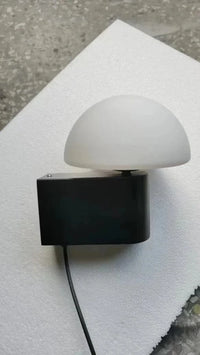 Applique murale design pour chambre à coucher avec prise et escalier en verre champignon pour salon et couloir | Marco Lucetti