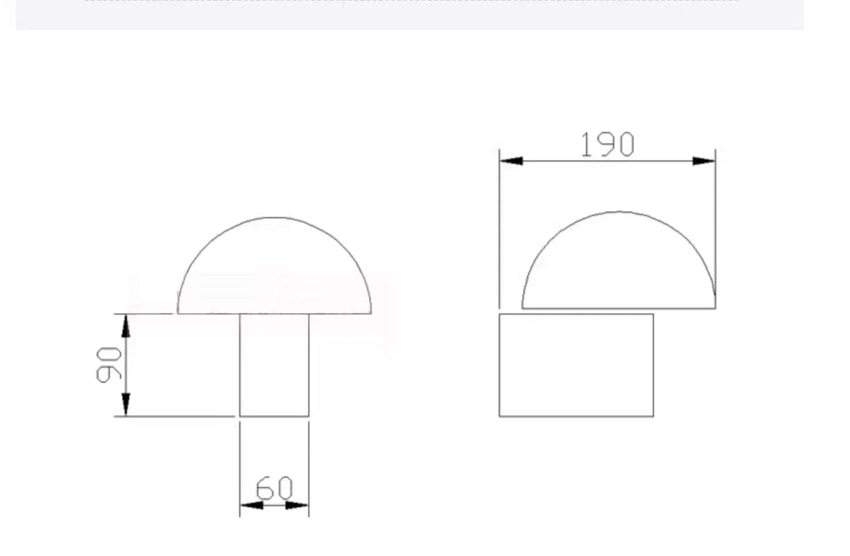 Applique murale design pour chambre à coucher avec prise et escalier en verre champignon pour salon et couloir | Marco Lucetti