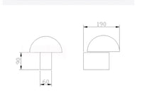 Applique murale design pour chambre à coucher avec prise et escalier en verre champignon pour salon et couloir | Marco Lucetti