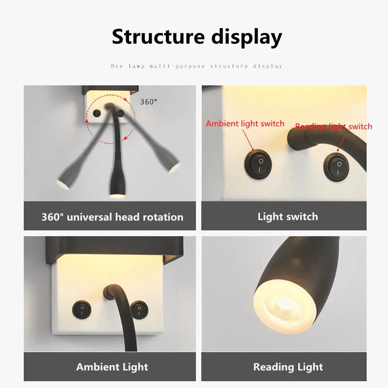Applique Murale Design pour une Lecture Confortable et Élégante dans un Hôtel | Marco Lucetti