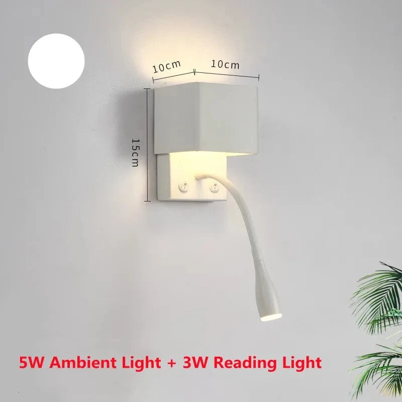 Applique Murale Design pour une Lecture Confortable et Élégante dans un Hôtel | Marco Lucetti BLANC / Blanc froid (5 500-7 000 K).