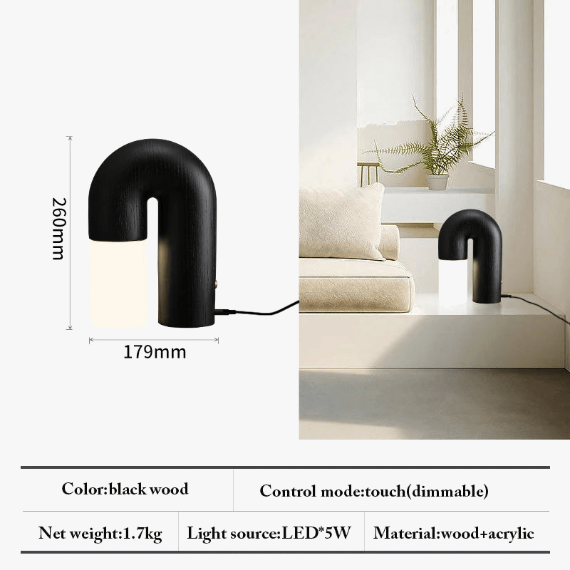 Applique murale design rétro en bois de frêne et acrylique avec éclairage led | Marco Lucetti