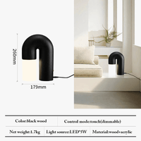 Applique murale design rétro en bois de frêne et acrylique avec éclairage led | Marco Lucetti