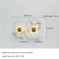 Applique Murale Design Ronde en Marbre pour une Décoration Intérieure Élégante | Marco Lucetti