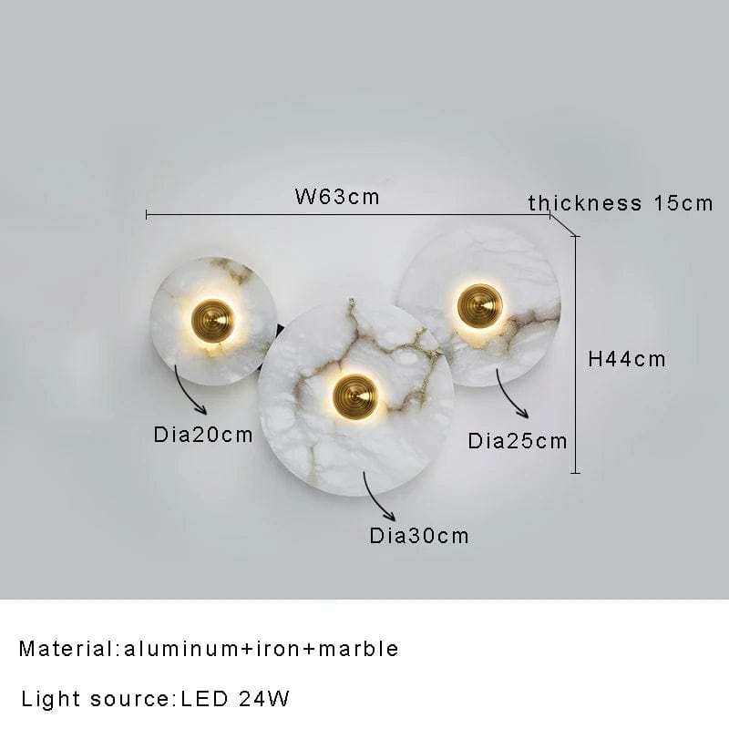 Applique Murale Design Ronde en Marbre pour une Décoration Intérieure Élégante | Marco Lucetti