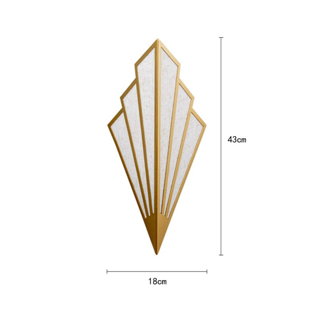 Applique murale LED triangulaire en métal design