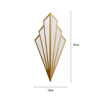 Applique murale LED triangulaire en métal design