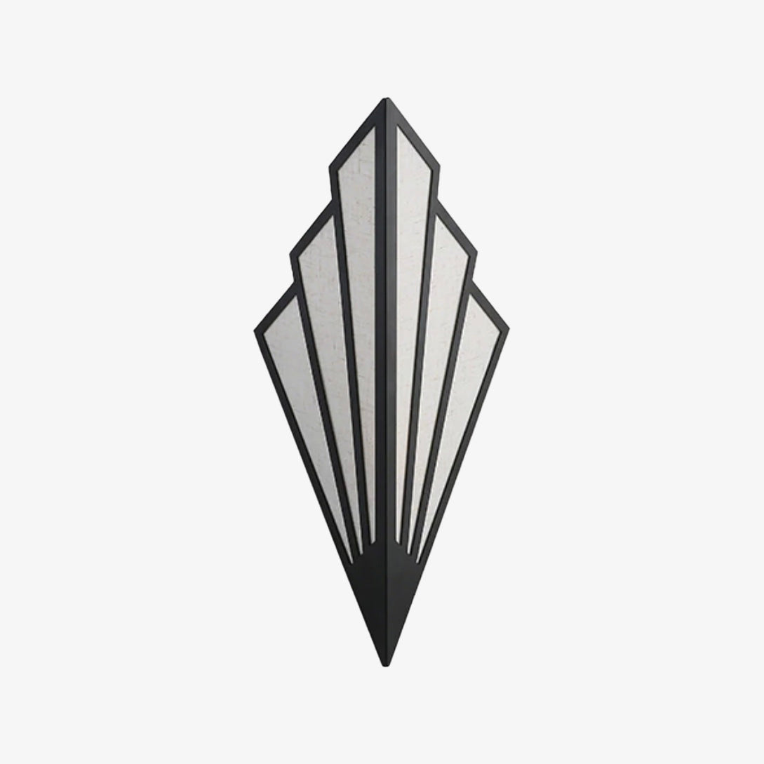 Applique murale LED triangulaire en métal design