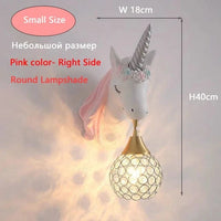 Applique murale Dessin animé Licorne LED - Chambre de Princesse | Marco Lucetti Rose Petite Taille 3 / 3 Température de couleur