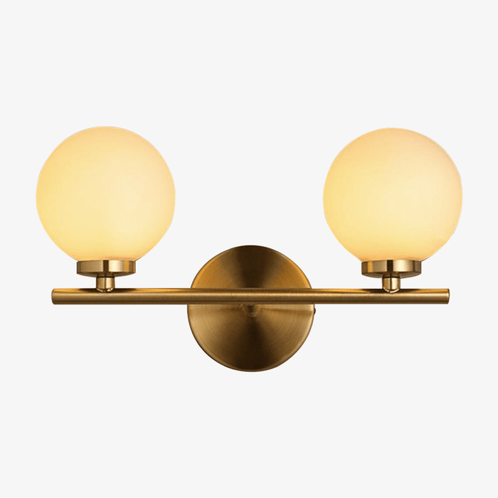 Applique murale dorée à boules | Marco Lucetti 2 lampes