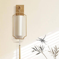 Applique murale dorée à LED - Style chinois | Marco Lucetti