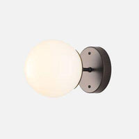 Applique murale dorée Bean, bras en verre à boule | Marco Lucetti E