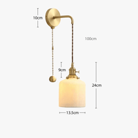 Applique murale dorée céramique moderne ajustable LED. | Marco Lucetti