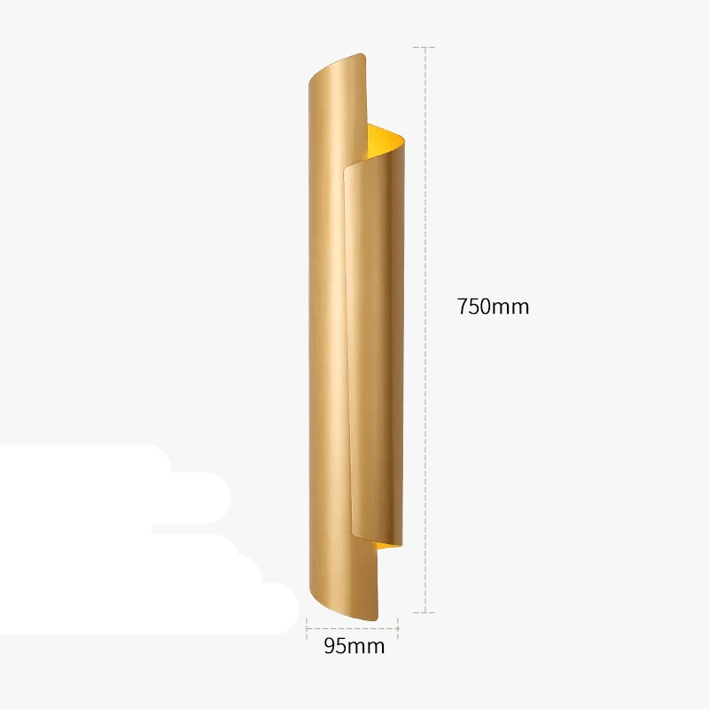 Applique Murale Dorée de Luxe Épurée | Marco Lucetti
