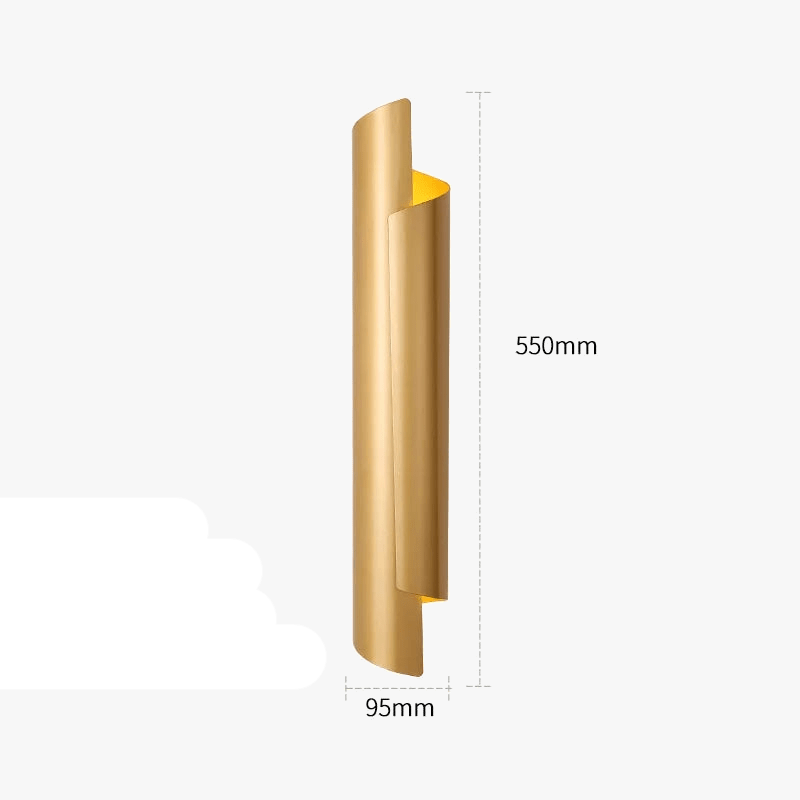 Applique Murale Dorée de Luxe Épurée | Marco Lucetti